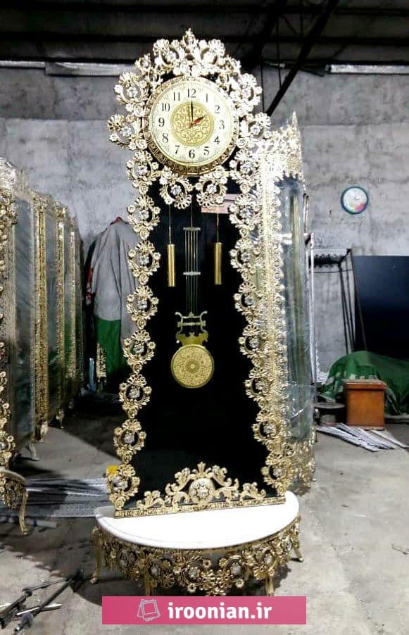 ساعت ایستاده آلومینیومی پایه کنسول دار