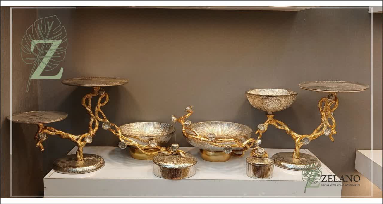 ست پذیرایی چند تکه آلومینیومی مدل بلوط