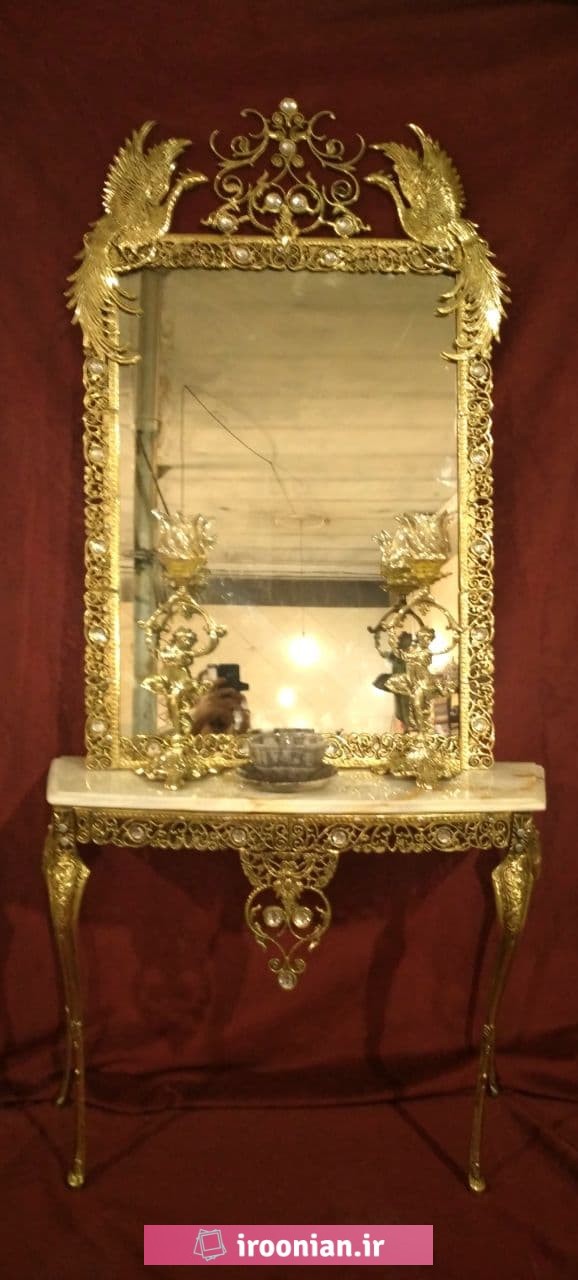 آینه شمعدان آلومینیومی