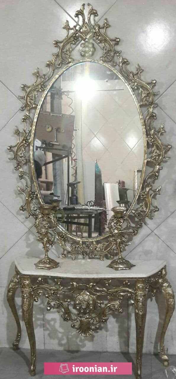 آینه شمعدان آلومینیومی