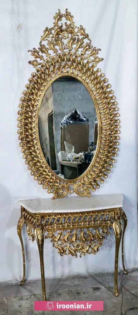 آینه شمعدان آلومینیومی