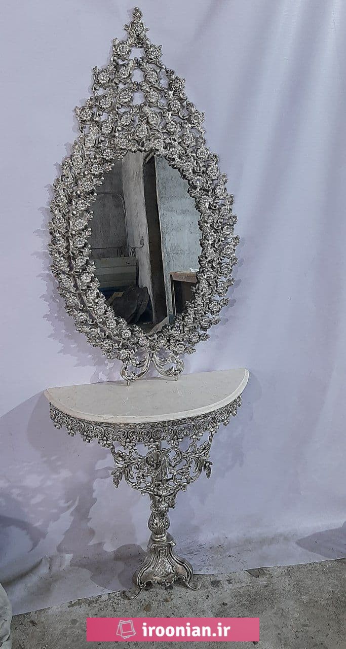 آینه شمعدان آلومینیومی